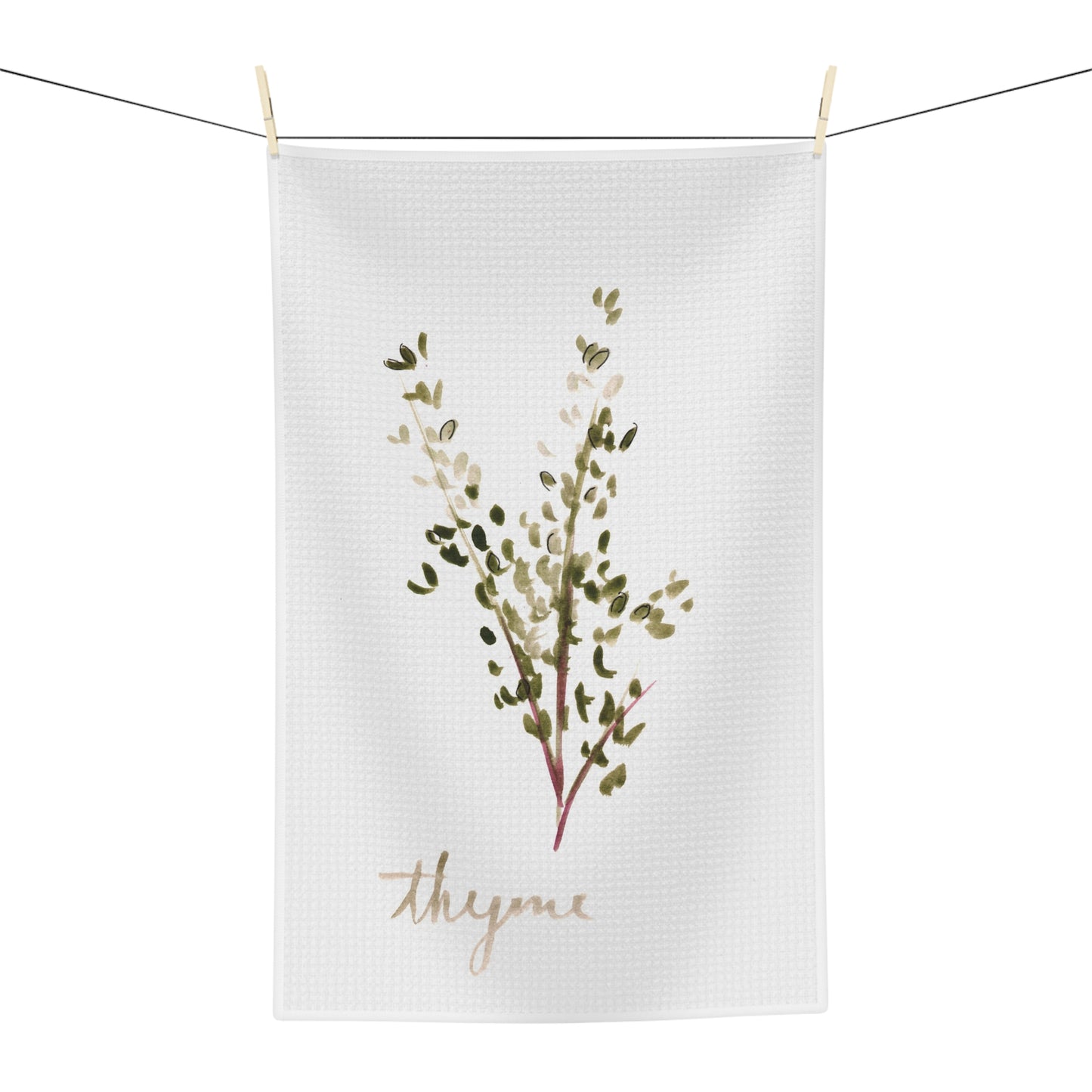 Thyme Microfiber Tea Towel