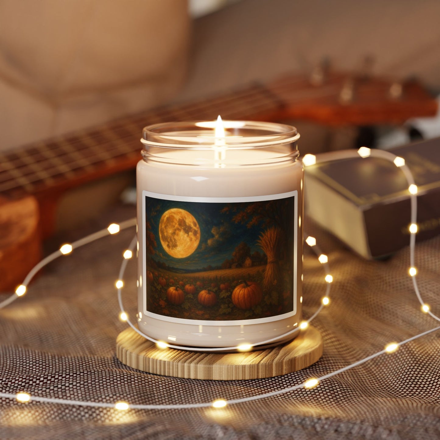 Autumn Moonlight Scented Candle, Cozy Décor, Fall Gift, Seasonal Aromatherapy, Pumpkin Spice Candles, Harvest Celebration