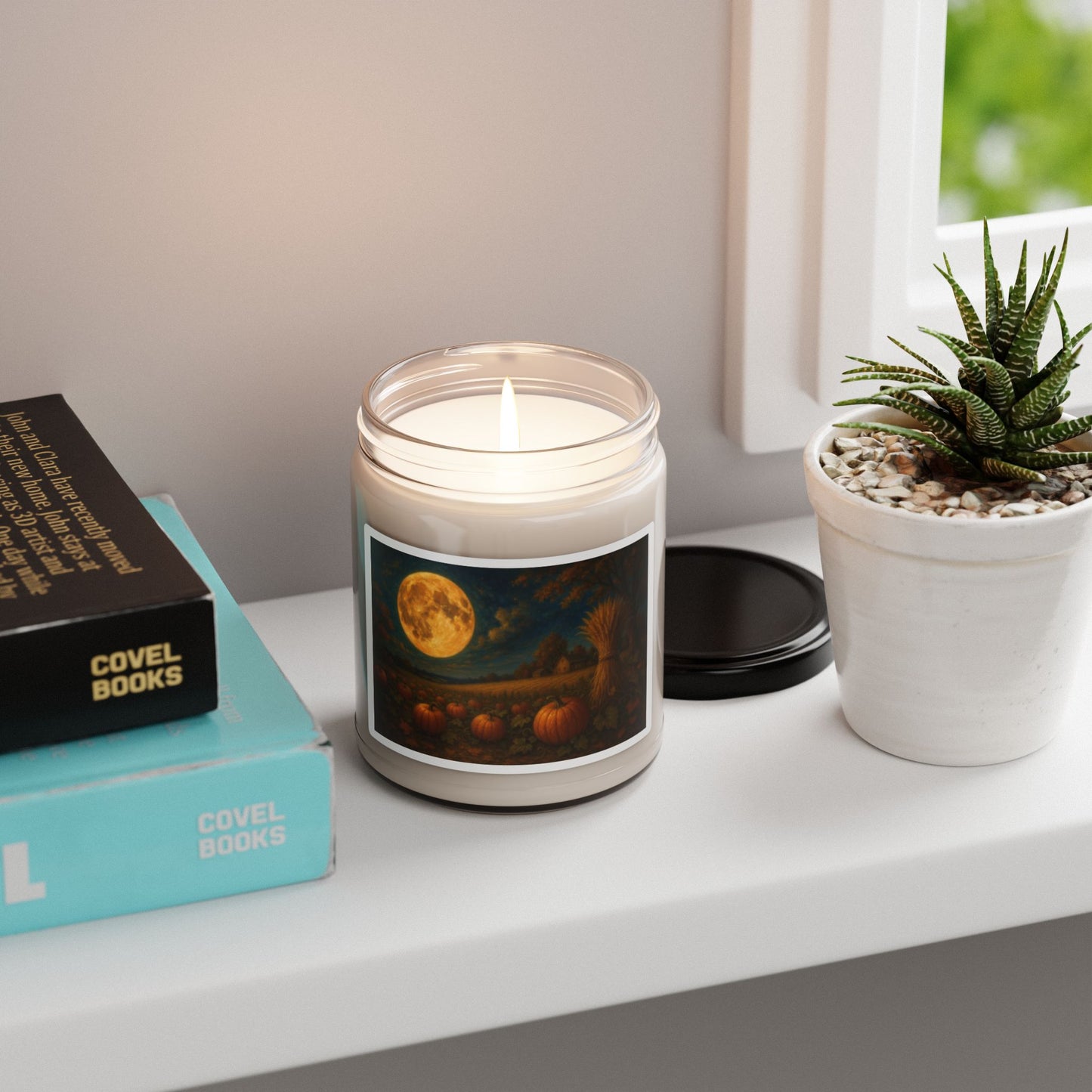 Autumn Moonlight Scented Candle, Cozy Décor, Fall Gift, Seasonal Aromatherapy, Pumpkin Spice Candles, Harvest Celebration