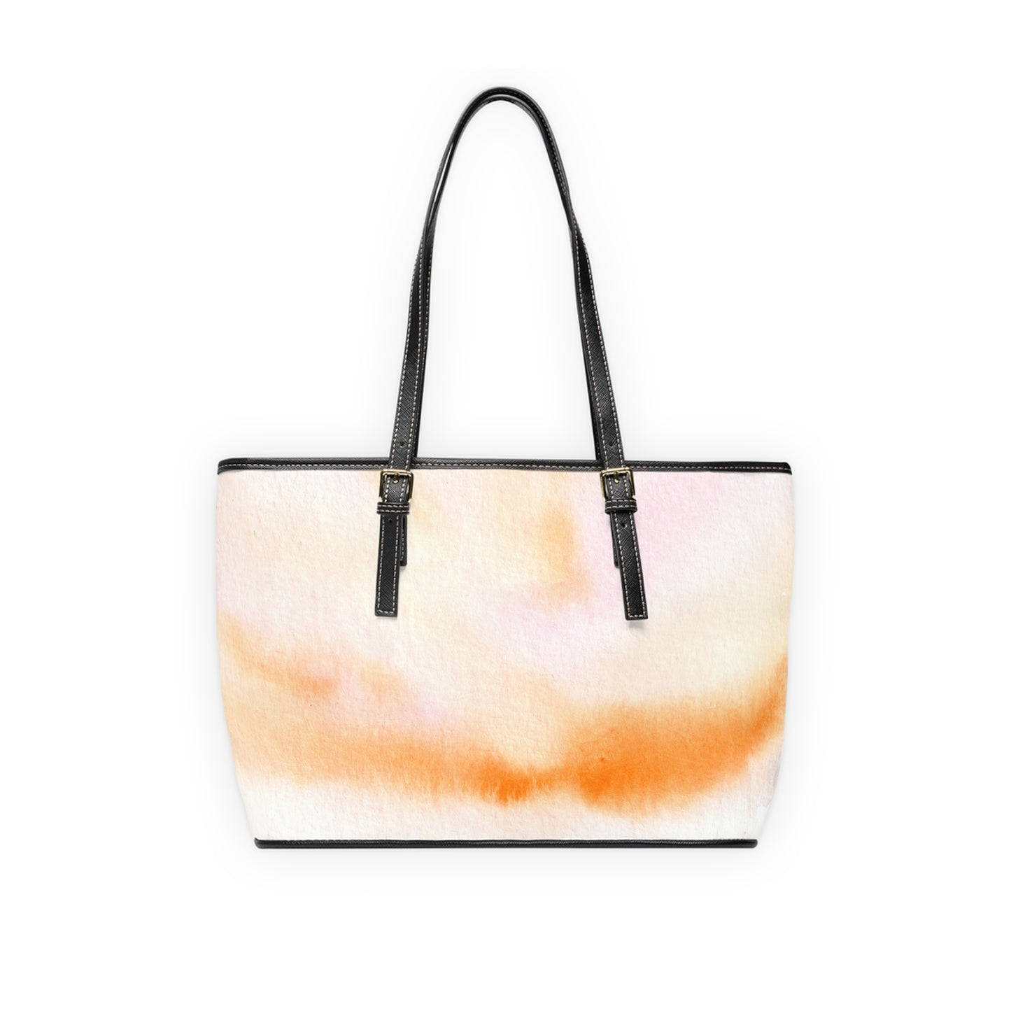 Abstract Watercolor PU Leather Shoulder Bag