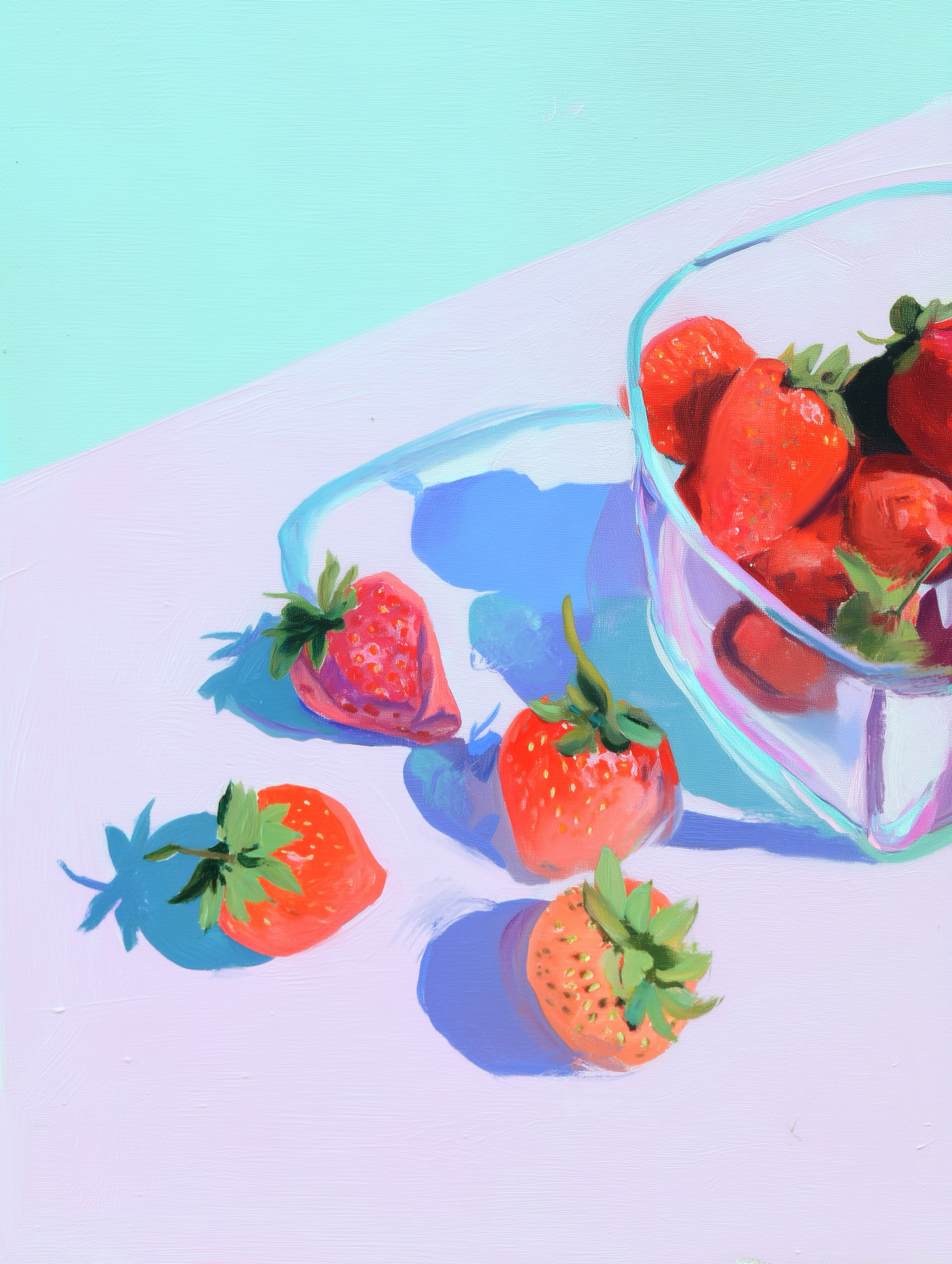 Strawberry Study Art Print