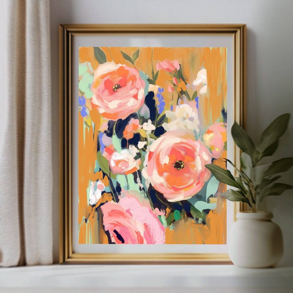 Beneath Apricot Skies Art Print