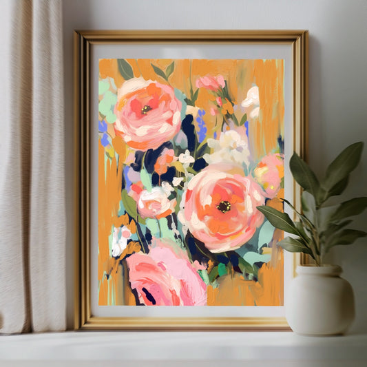 Beneath Apricot Skies - Original Painting