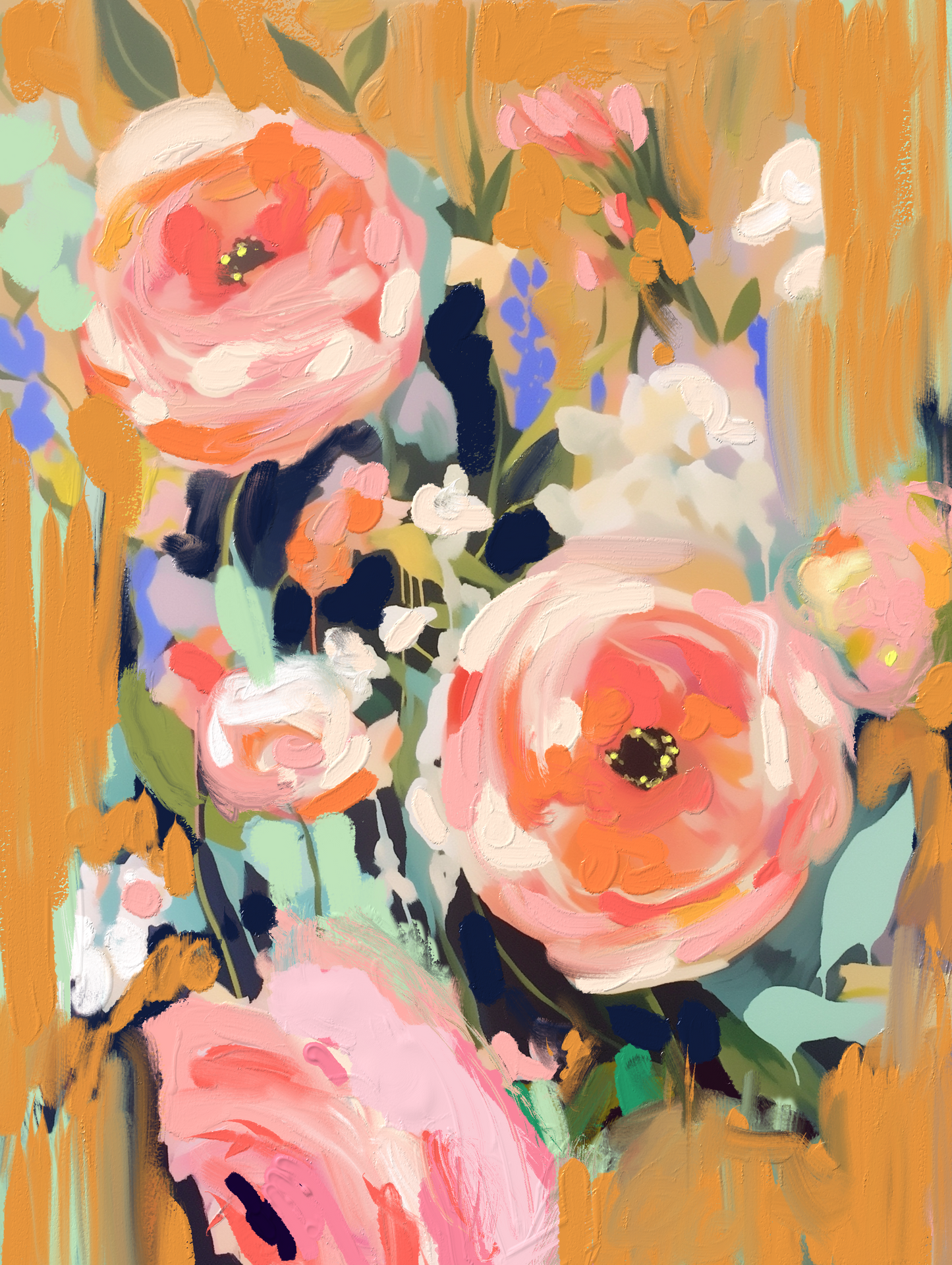 Beneath Apricot Skies Art Print