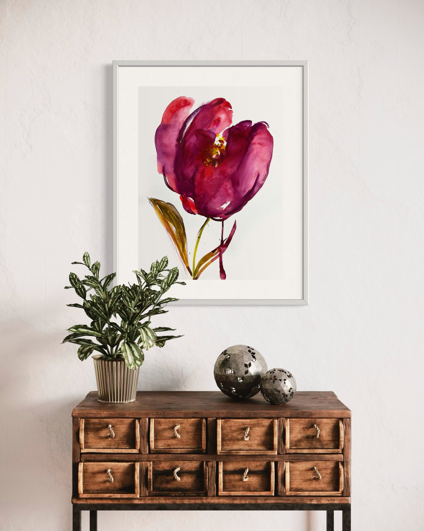 Red Tulip Abstract