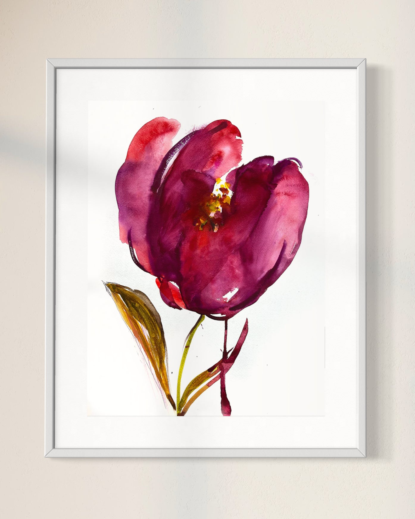 Red Tulip Abstract