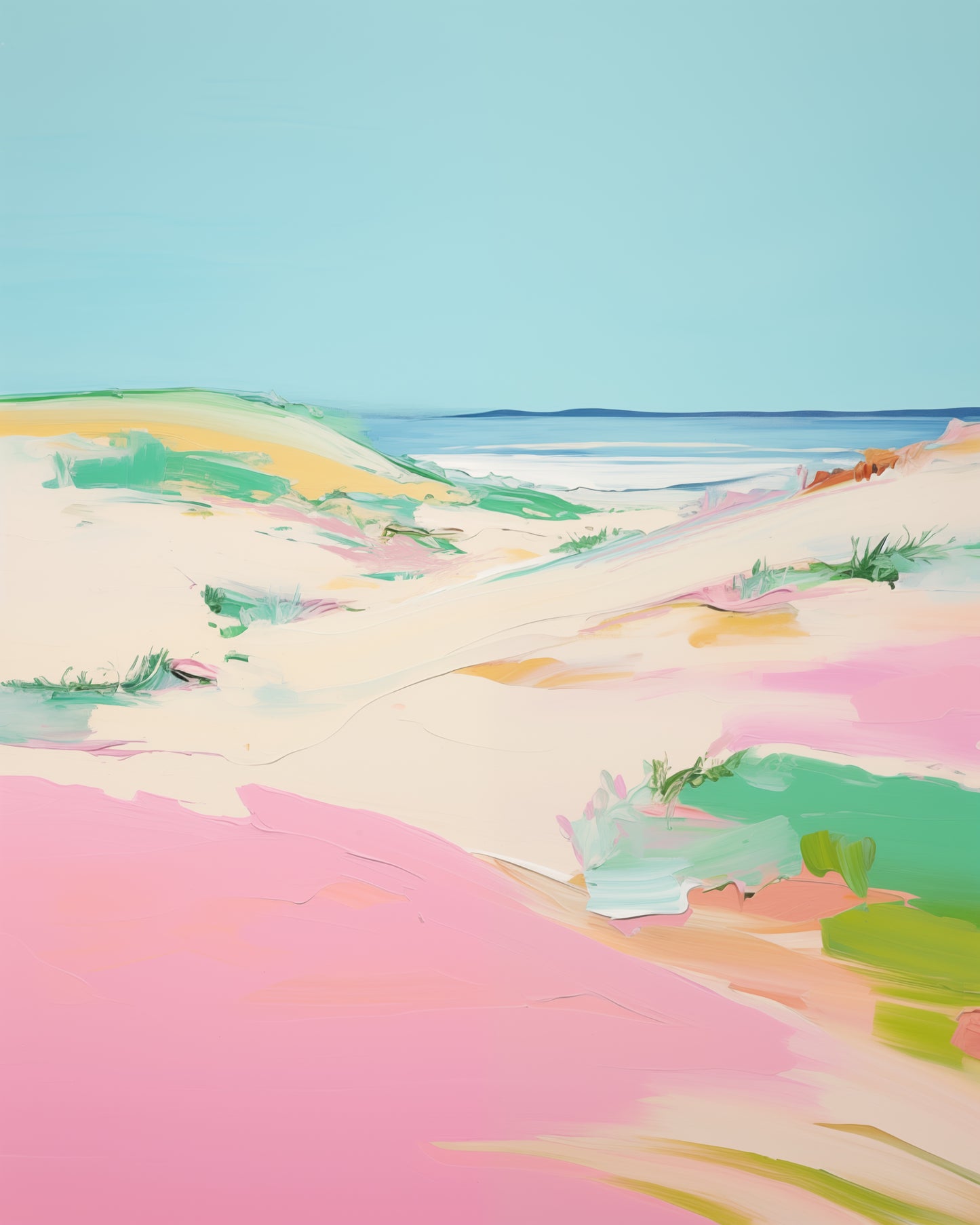 Pink Dunes - Original Painting