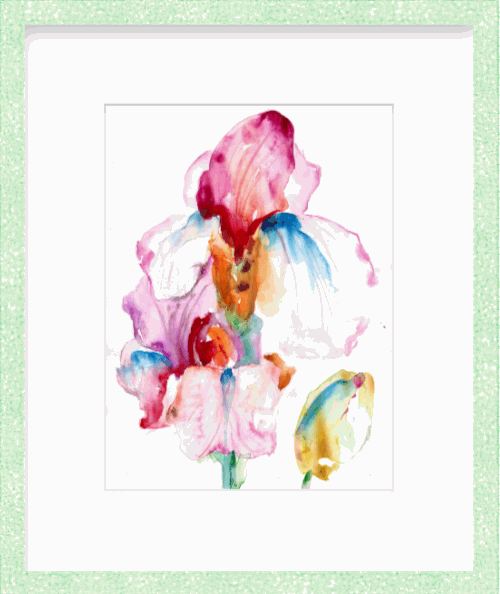 Unicorn Iris Original Painting Mai Autumn