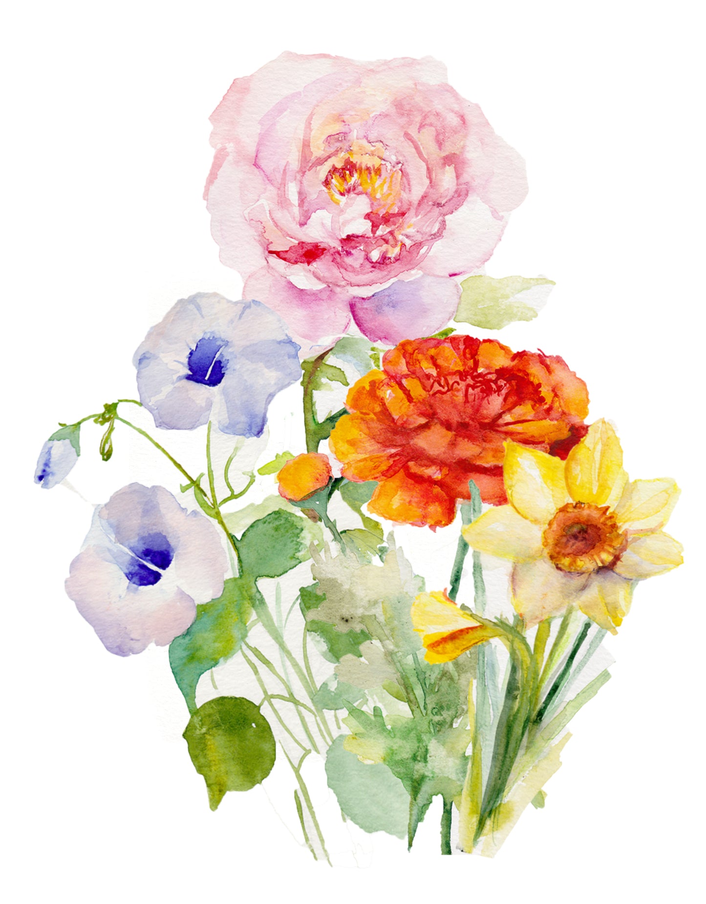 Custom Commission - Family Birth Flower Bouquet