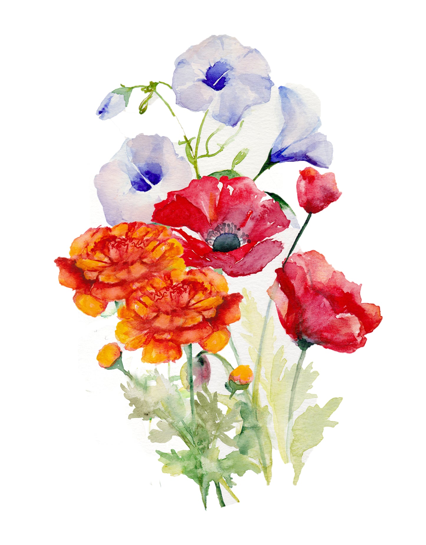 Custom Commission - Family Birth Flower Bouquet