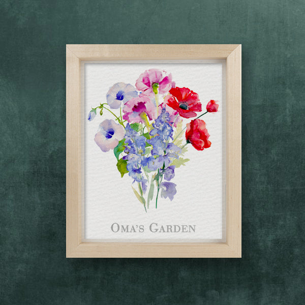 Custom Commission - Family Birth Flower Bouquet