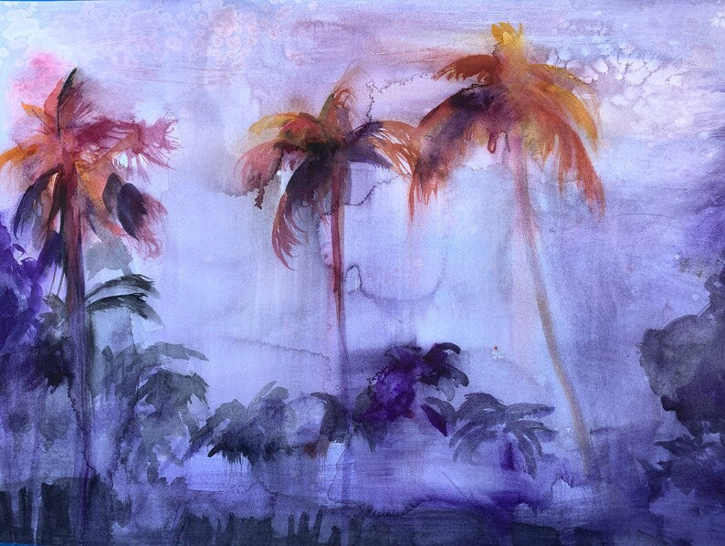 West Palm Beach Original Watercolor Painting