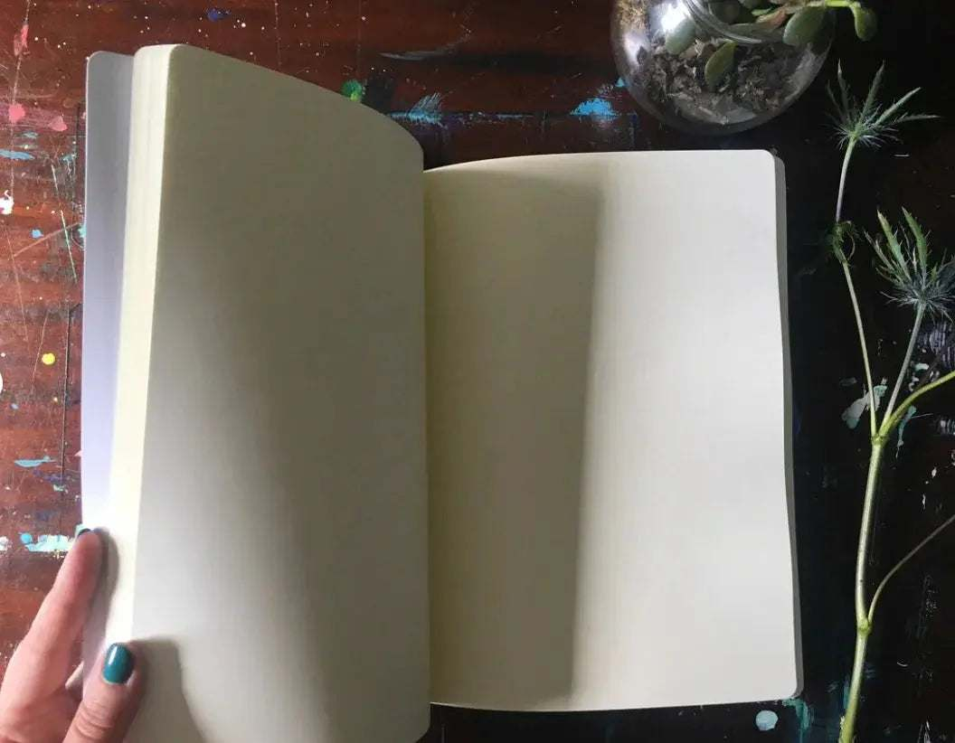 Moon Phases Journal – Hand-Bound with Original Illustration Mai Autumn