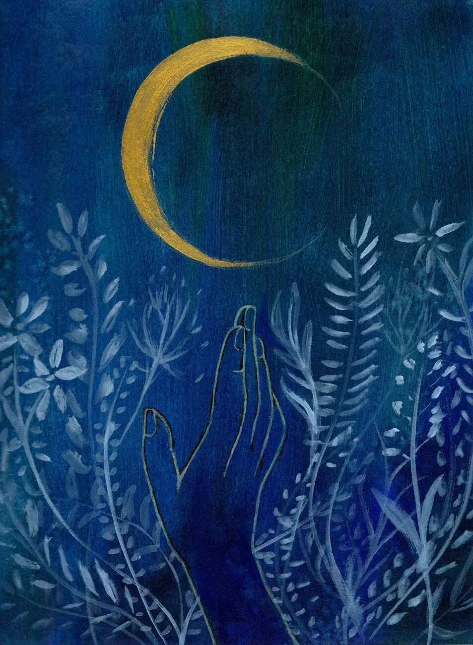 Flower Moon Art Print Mai Autumn