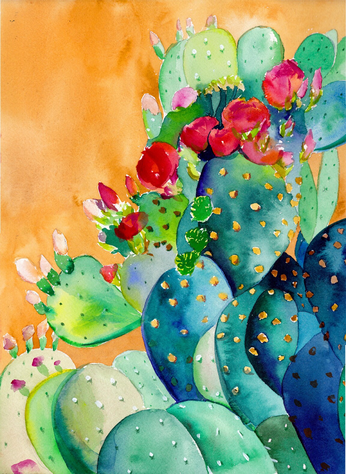 Cactus Garden Art Print