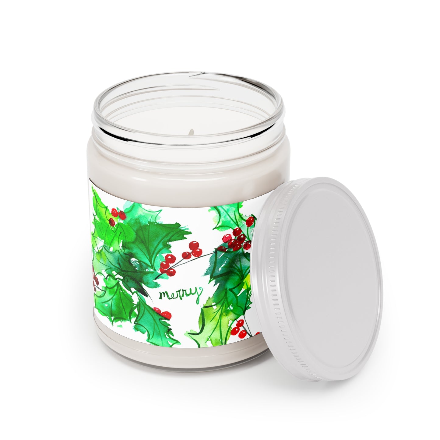 Scented Soy Candles with White Lid, 9oz
