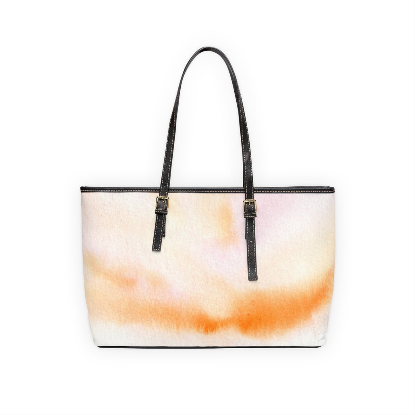 Abstract Watercolor PU Leather Shoulder Bag