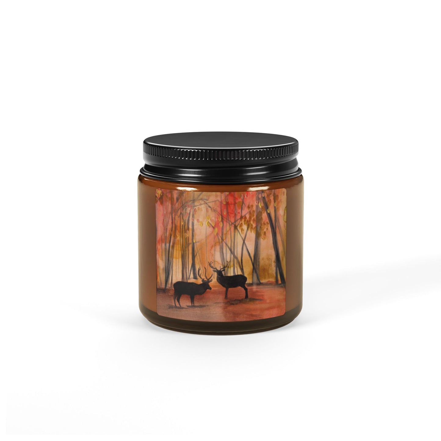 Autumn Deer Candle