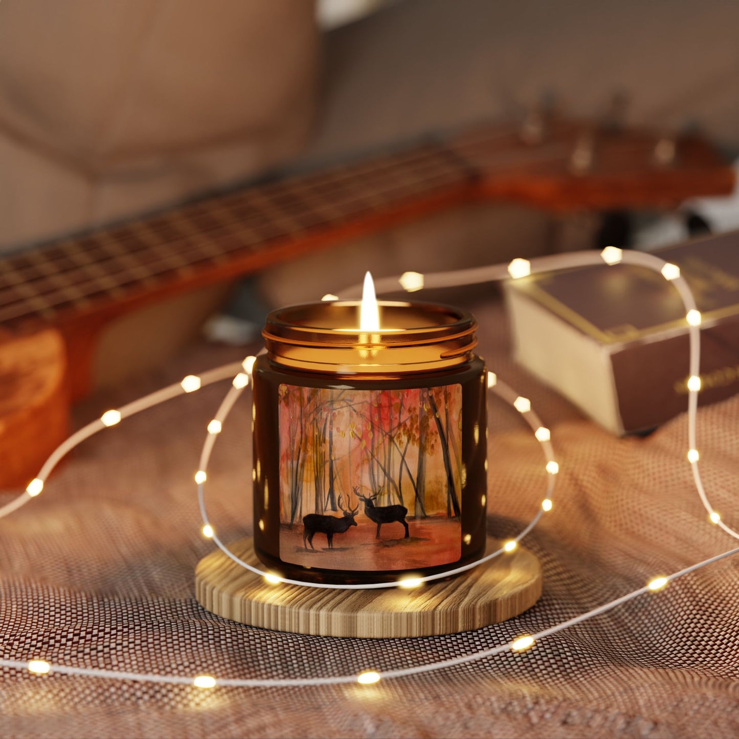 Autumn Deer Candle