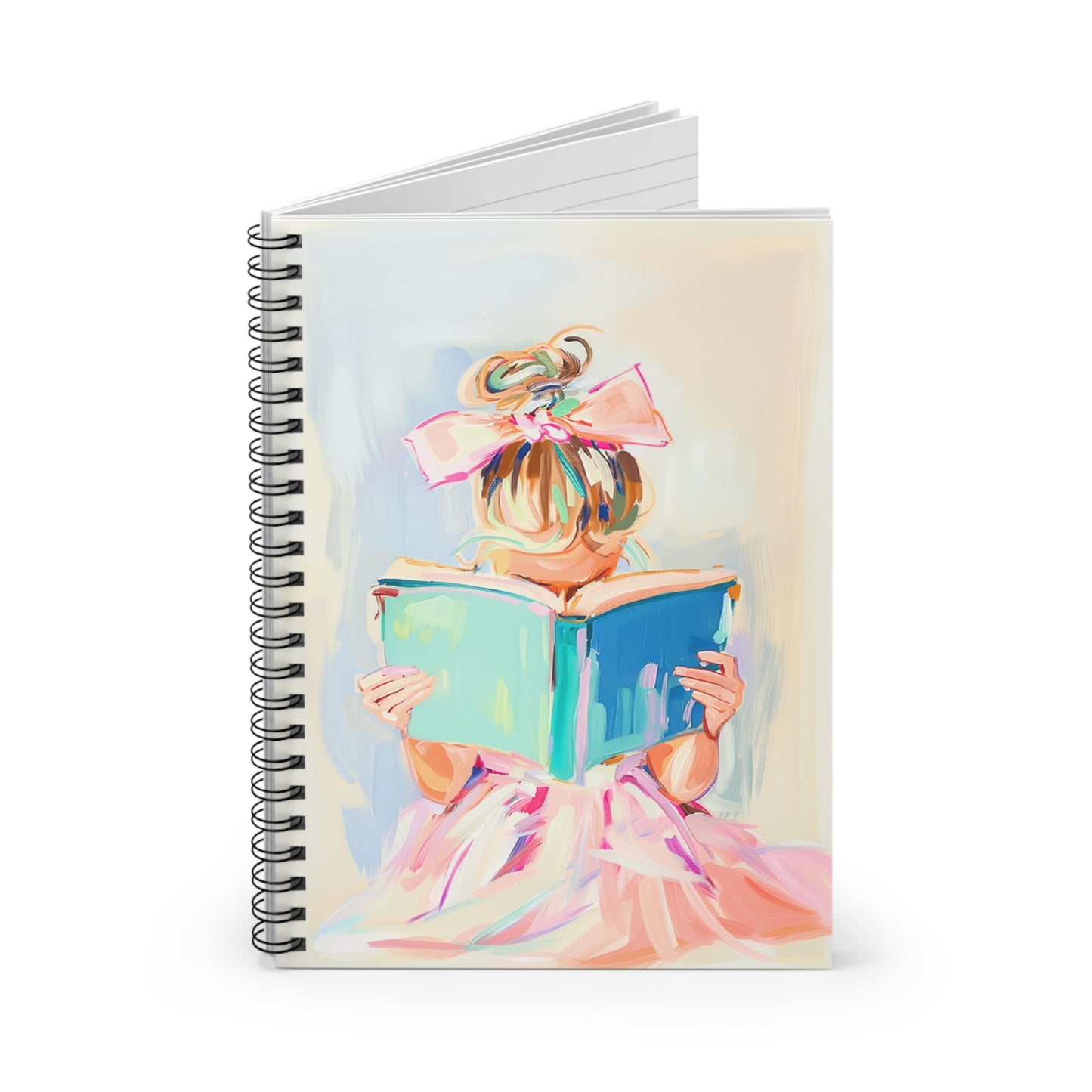 Floral Spiral Notebook - Ruled Line, Aesthetic Journal, Gift for Writers, Study Notebook, Cute Office Supplies, School Essentials