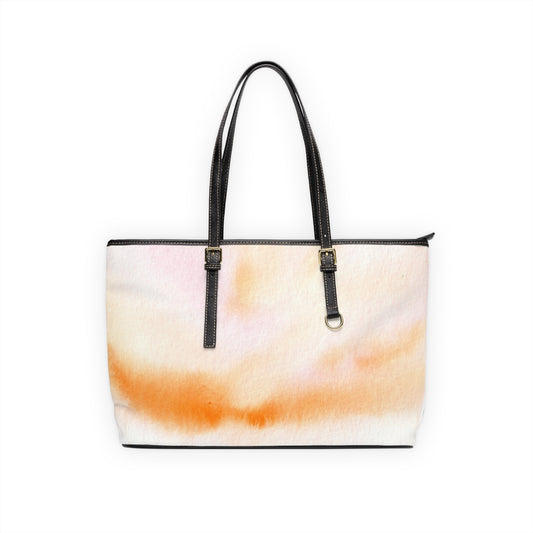Abstract Watercolor PU Leather Shoulder Bag