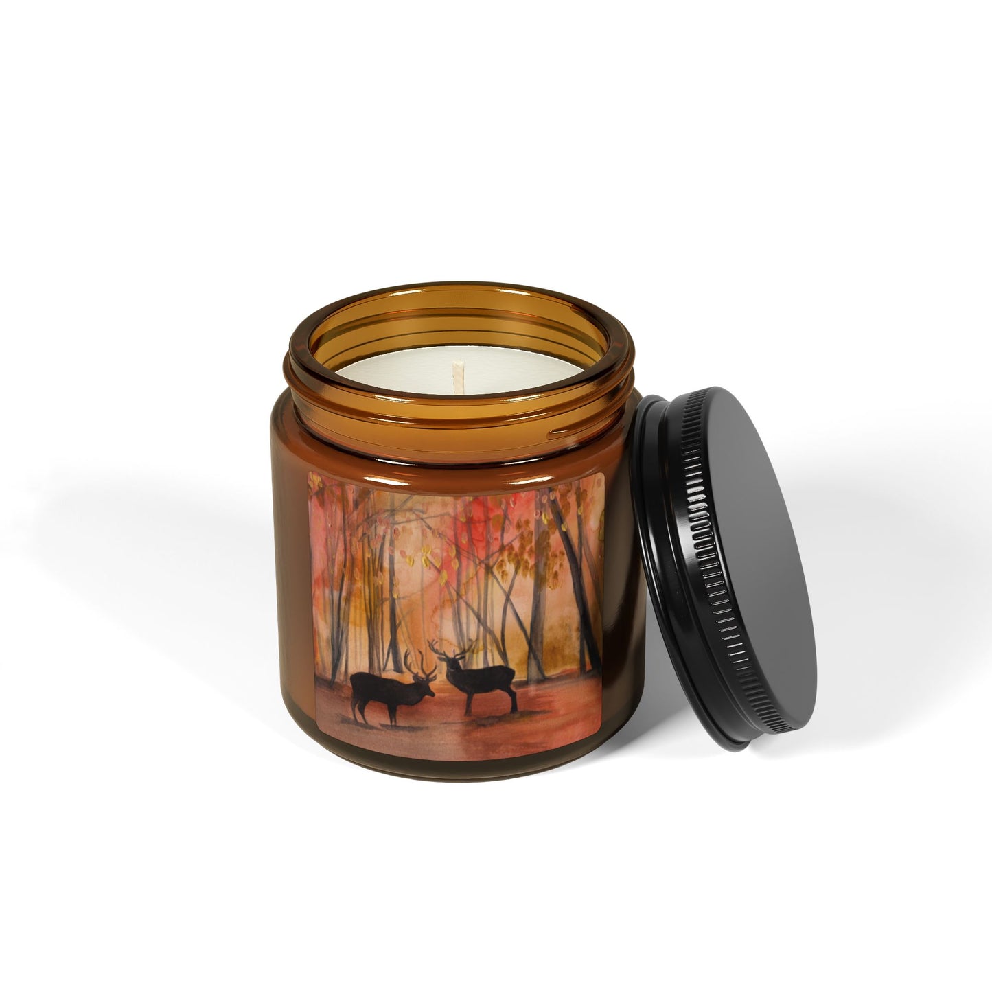 Autumn Deer Candle