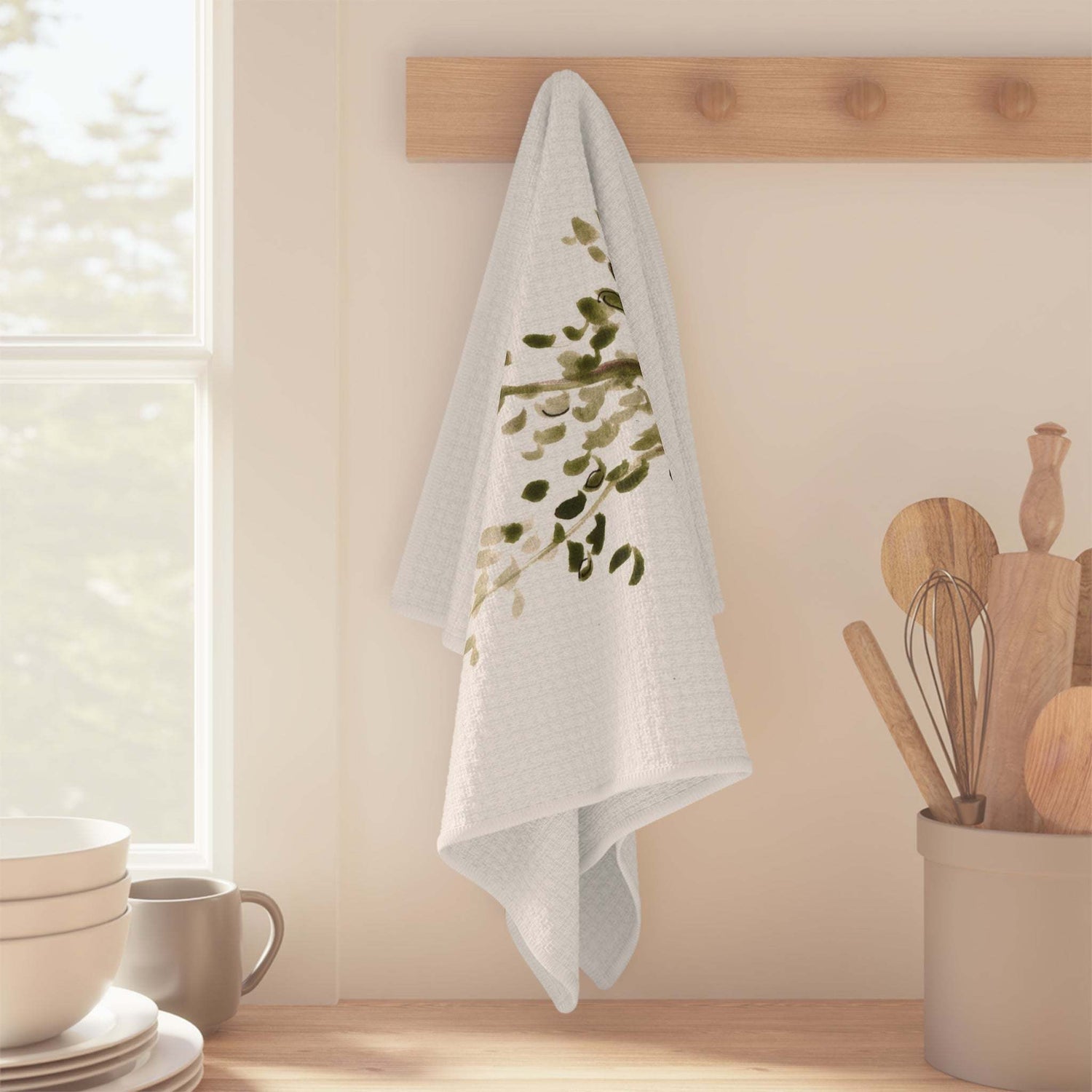 Thyme Microfiber Tea Towel
