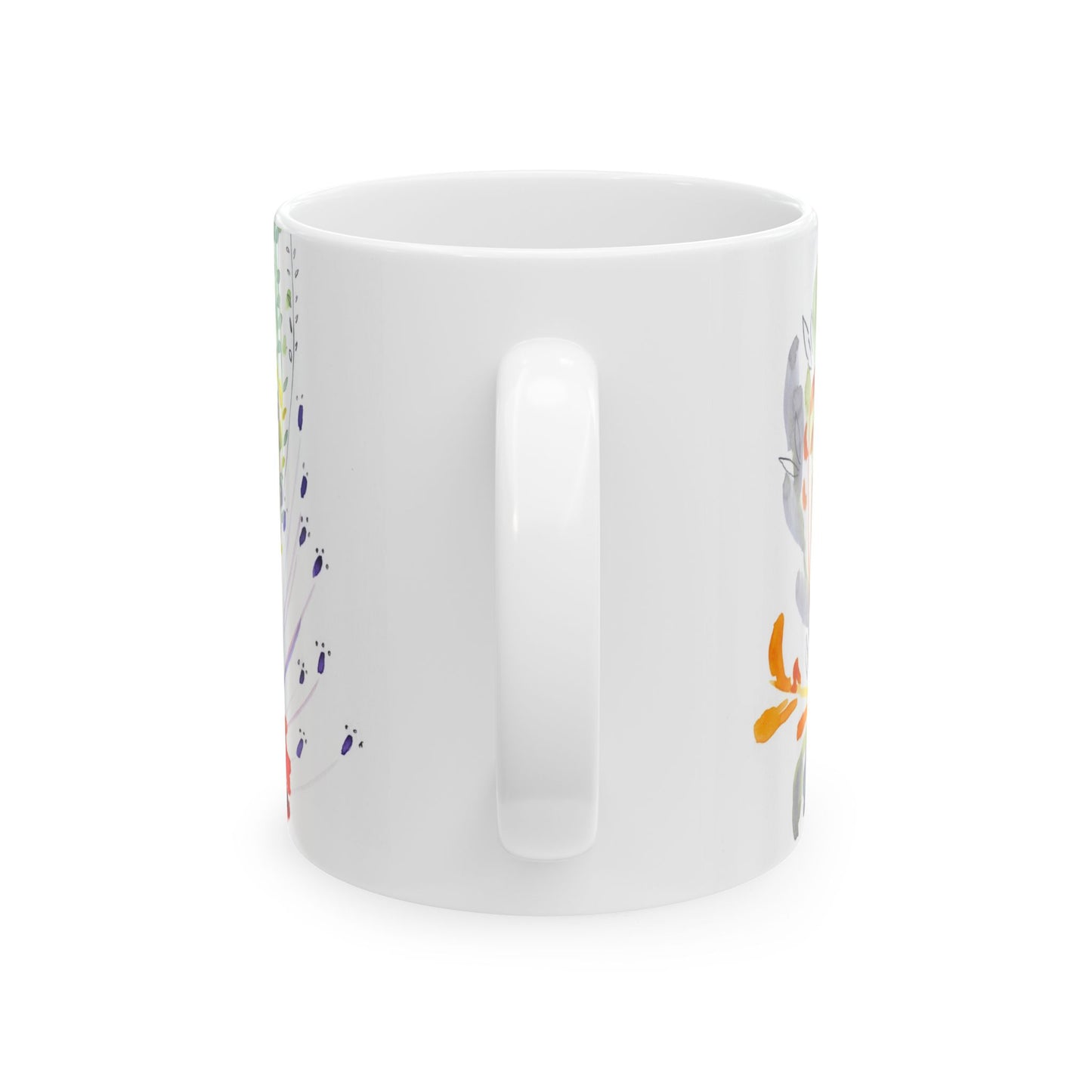 Floral Motivational Ceramic Mug