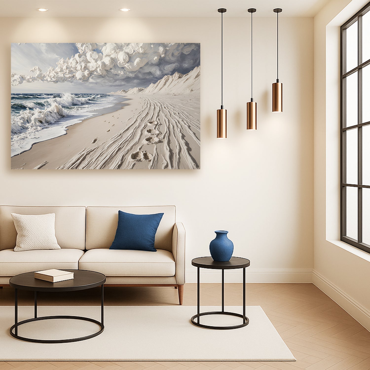 Footprints in the Sand Wall Art Tailored Canvases