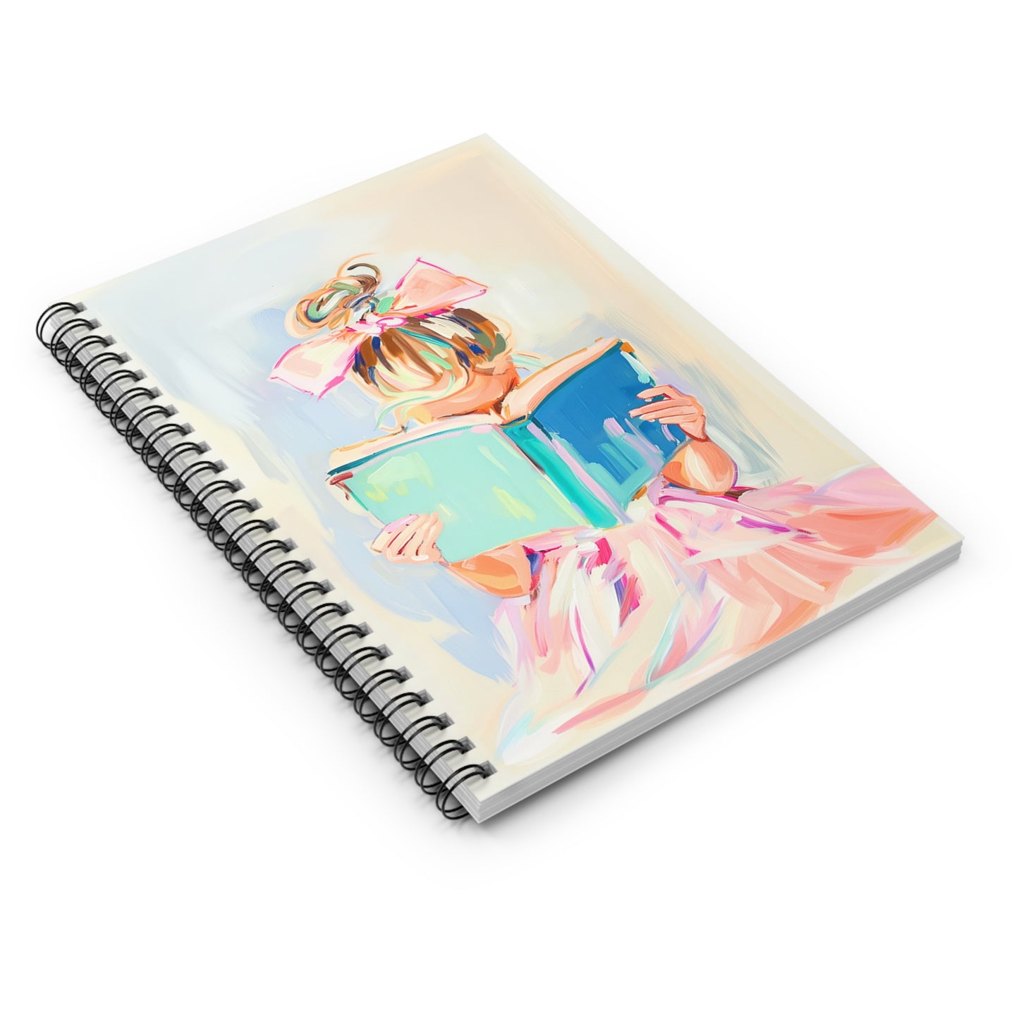 Floral Spiral Notebook - Ruled Line, Aesthetic Journal, Gift for Writers, Study Notebook, Cute Office Supplies, School Essentials