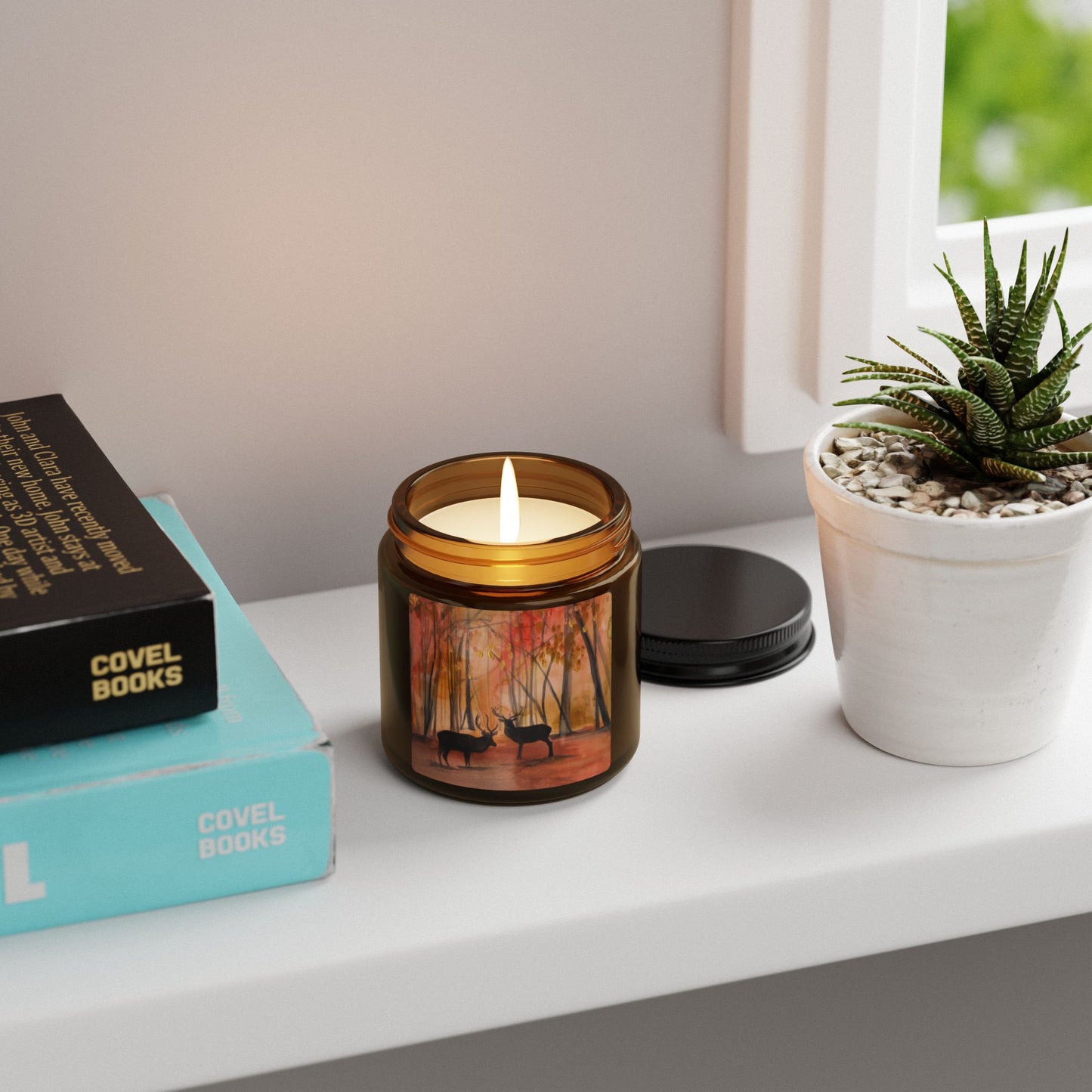 Autumn Deer Candle
