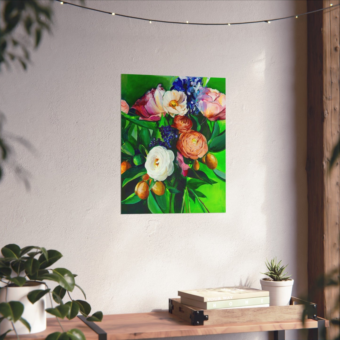 Fine Art Poster — Vibrant Floral Bouquet Print