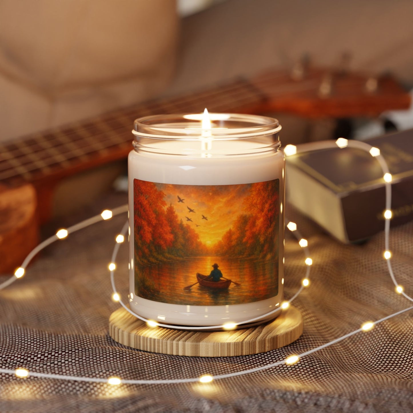 Relaxing River Fall Scented Soy Candle - Autumn Aroma for Home Decor, Gift for Her, Cozy Nights, Special Occasions, Aromatherapy