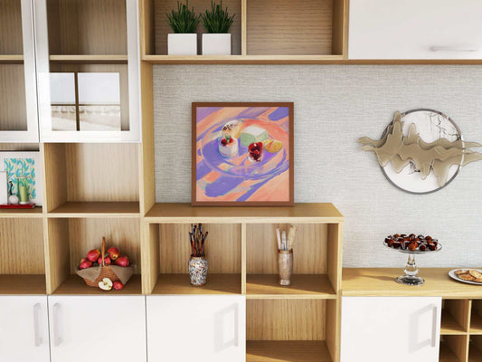 Dessert Bar Study art print with illustrated dessert bars for kitchen and dining wall décor, archival quality, ready to hang