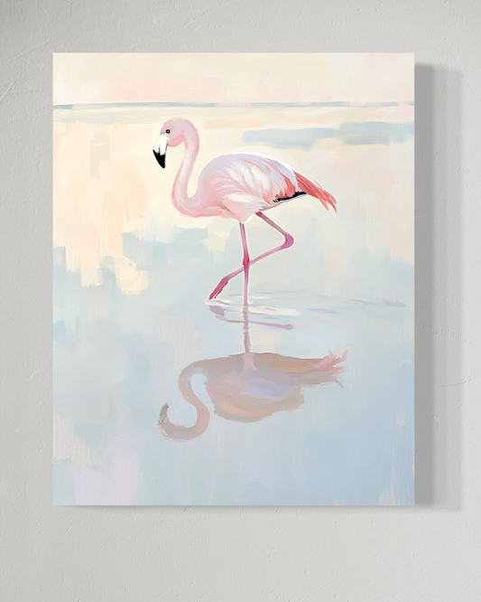 Flamingo at Dawn - Original Painting