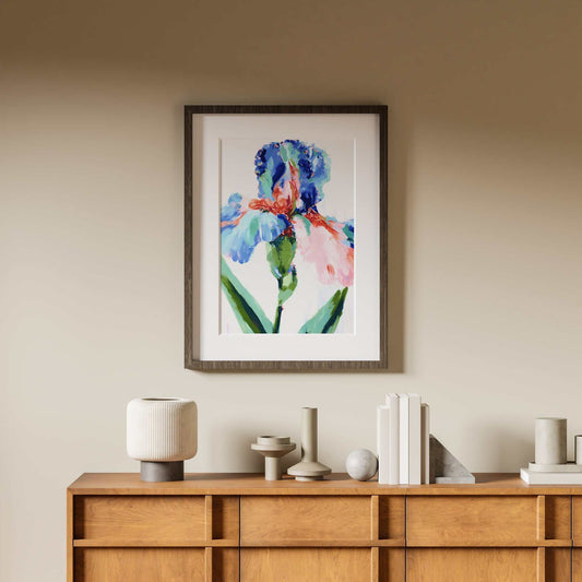 Gentle Strength Art Print botanical wall art with calming nature-inspired design and archival quality