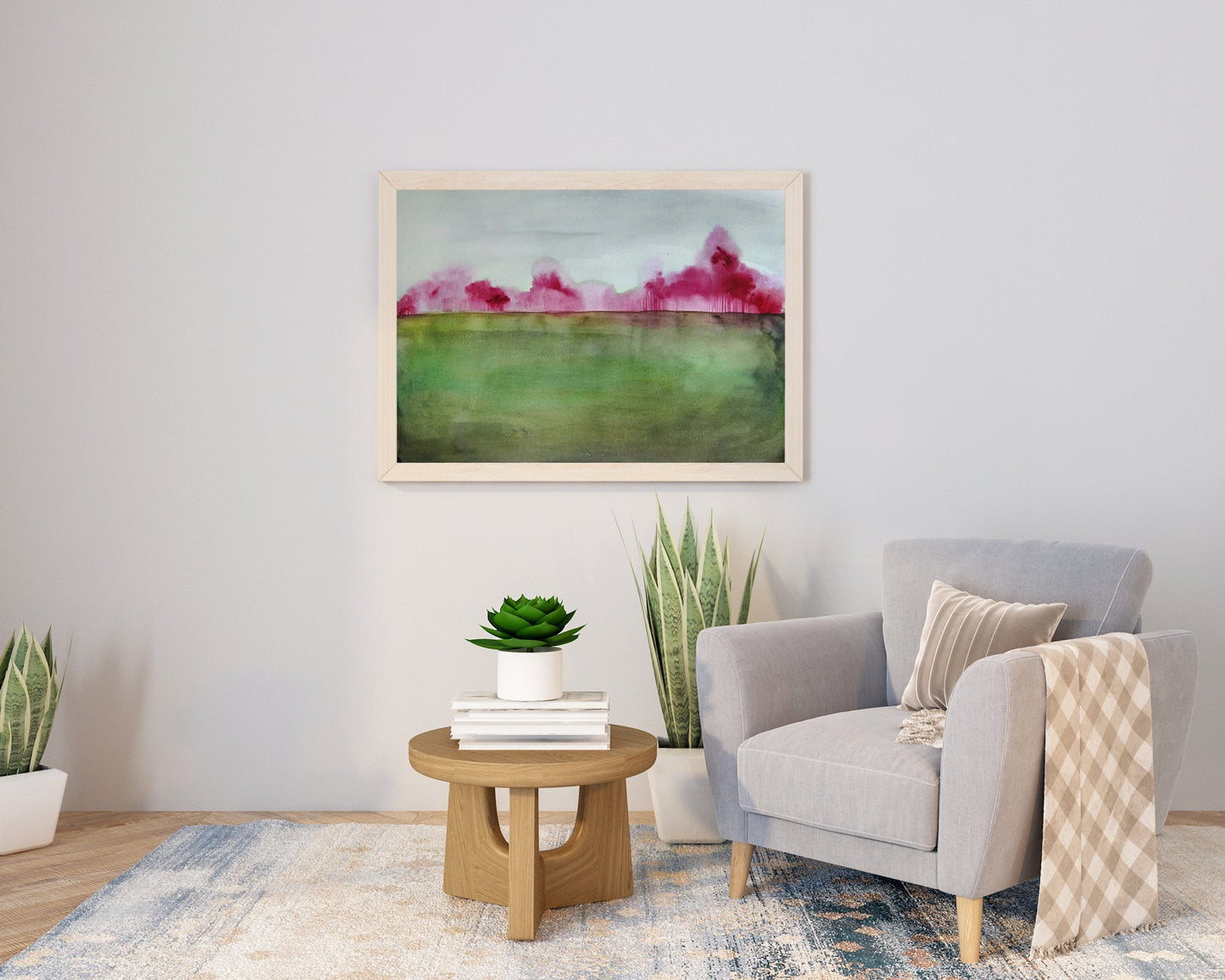 Grace Art Print with soft layered tones in contemporary style enhancing modern living spaces