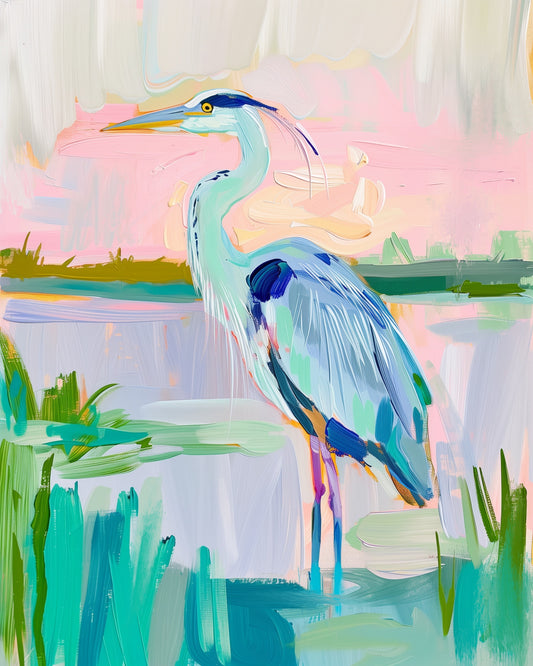 Heron Art Print