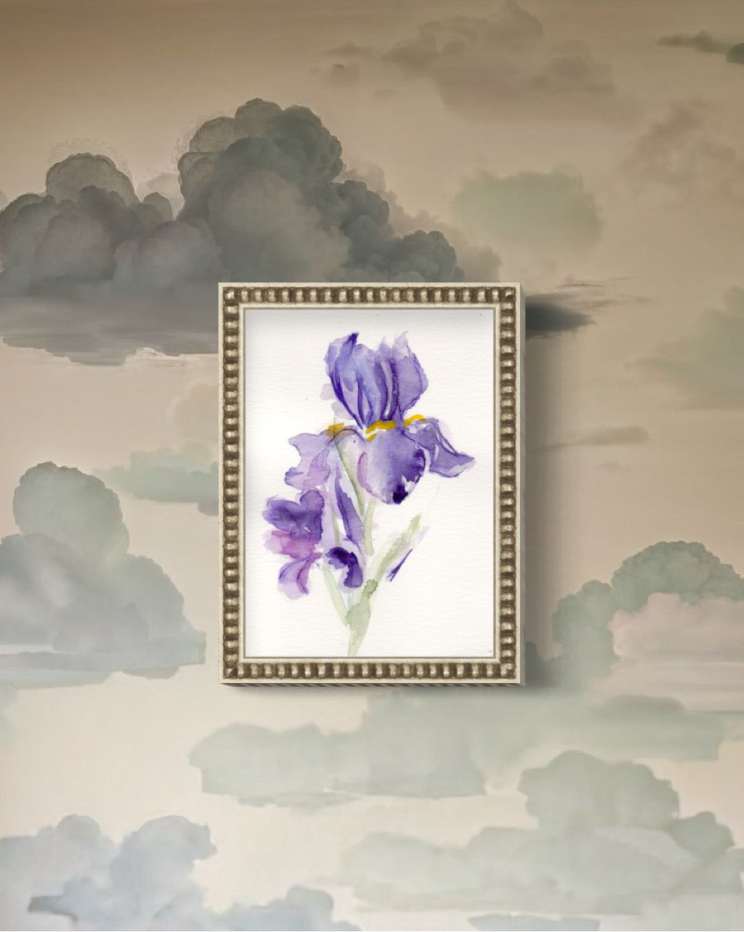 Iris II - February Birth Flower Original Painting