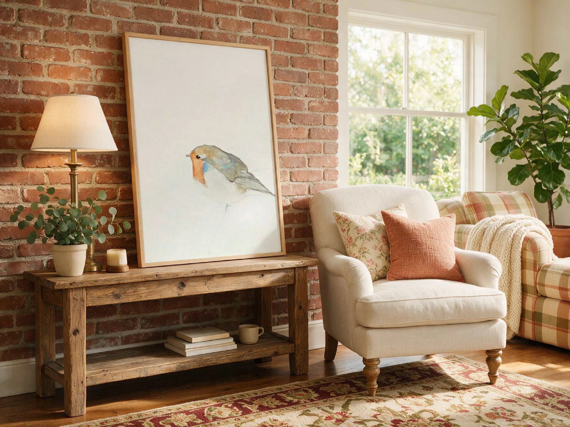 Hush Now Art Print with soft muted tones creating a calm, contemplative mood for bedrooms or nurseries