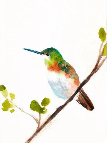 Hummingbird Art Print – Archival Nature Wall Art Mai Autumn