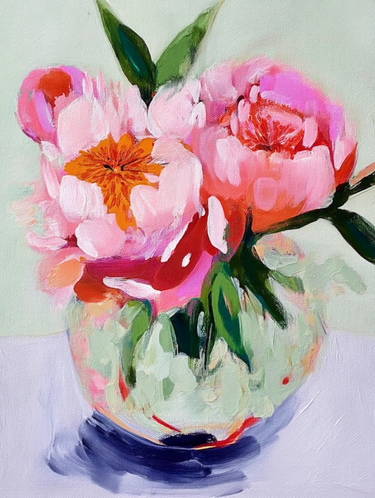 Sunday Morning Peonies Art Print