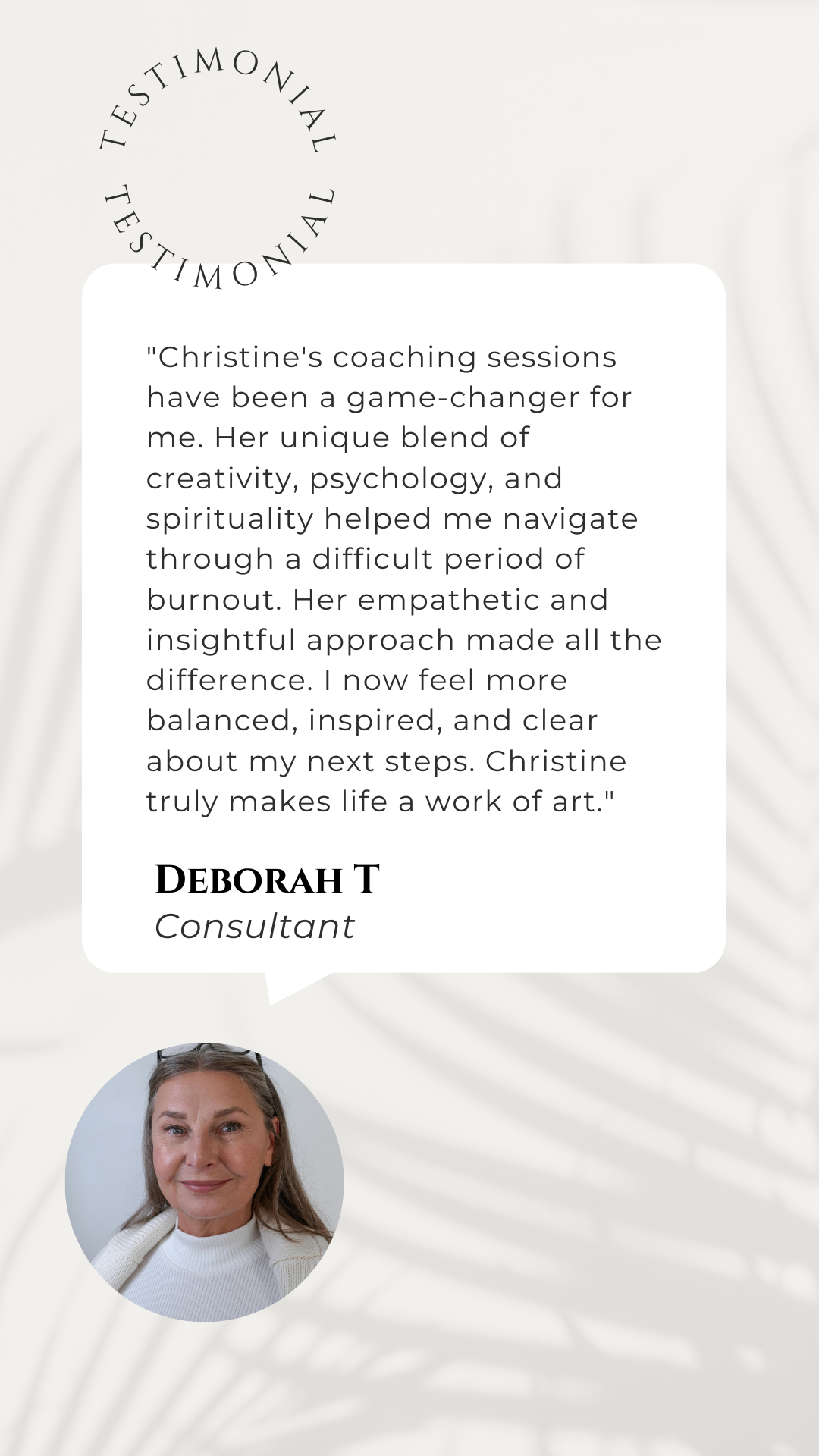 One on One Mentorship Sessions with Christine Lindstrom