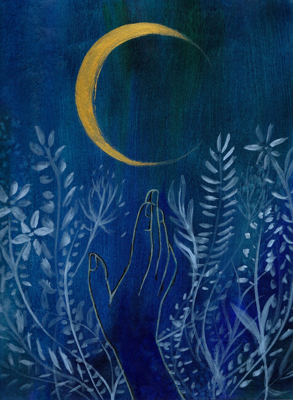 Flower Moon Art Print